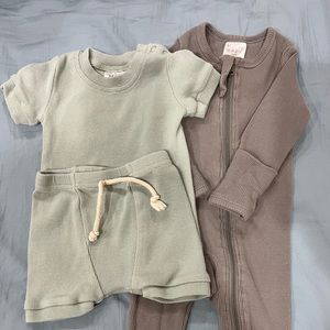 Mebie baby 3-6 months pajama and matching set